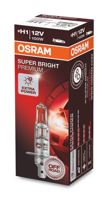 Obrázek produktu Superjasná žárovka OSRAM H1 12V/55W - X1 62200SBP
