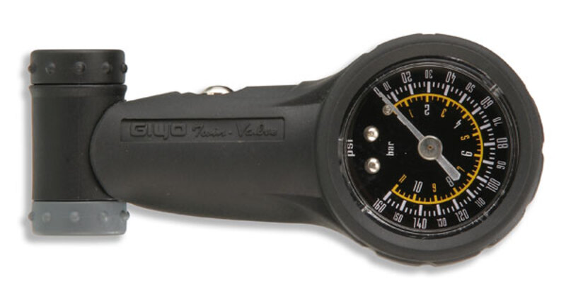 Obrázek produktu Dvouventilový pneuměřič GIYO 160 PSI GG-05