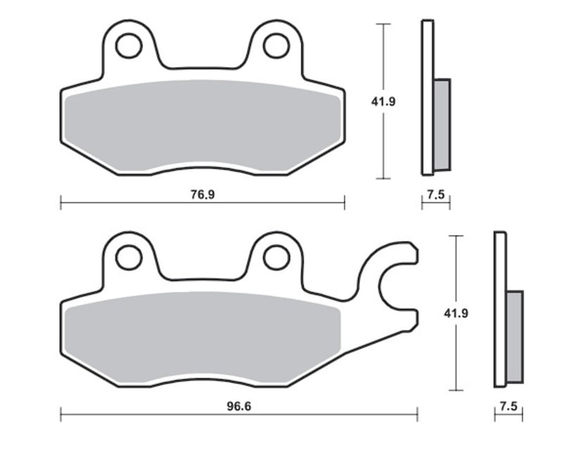 Obrázek produktu Brzdové destičky TECNIUM Professional Racing Sintered Metal - MSR455 MSR455