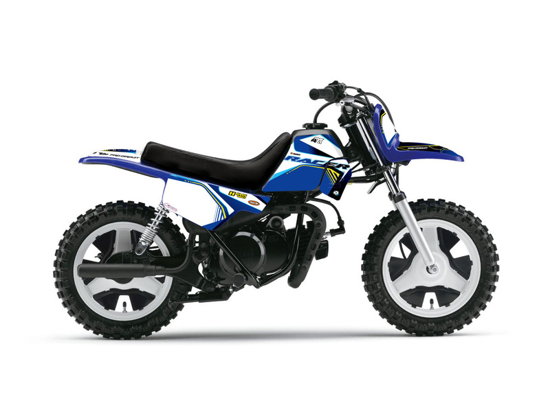 Obrázek produktu ART Plastová sada OEM barva modrá s kompletním sedadlem černá + KUTVEK Racer Graphic Kit Blue Yamaha PW50