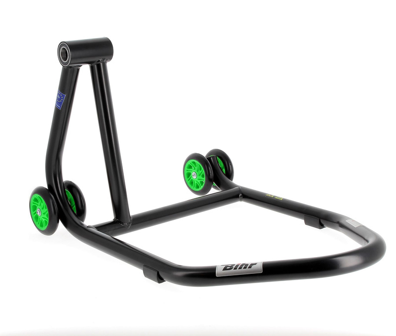 Obrázek produktu BIHR Home Track Levý jednoramenný stojan do paddocku Matt Black Green Wheels
