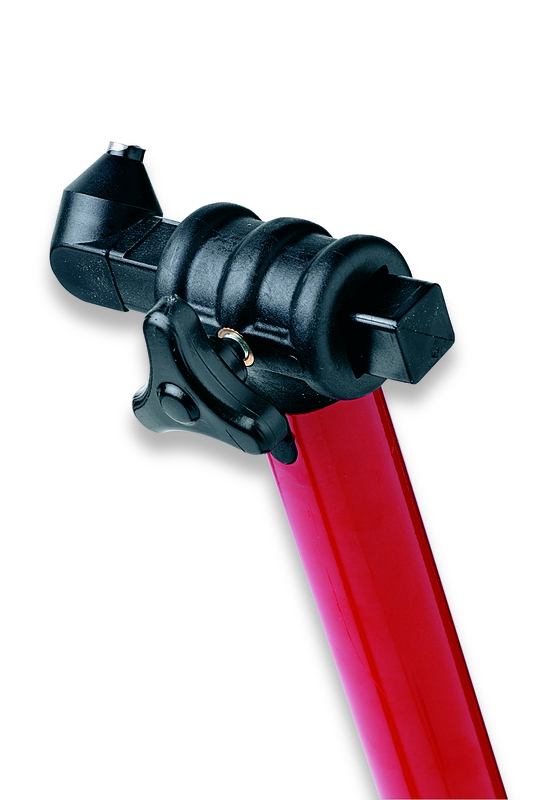 Obrázek produktu BIKE LIFT Červený univerzální přední stojan s kónickými adaptéry