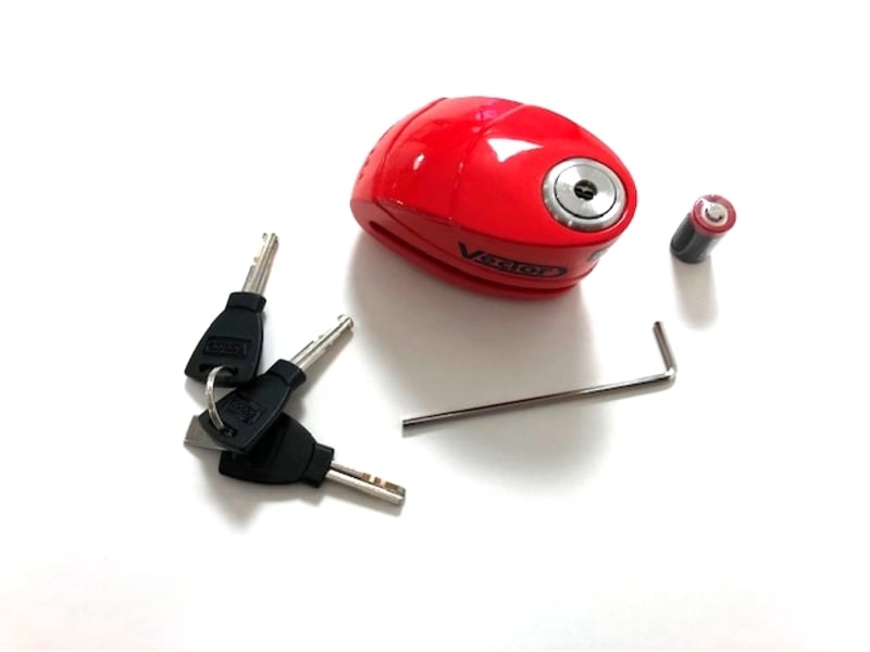 Obrázek produktu VECTOR Alarm Disc Lock SRA - červený x10