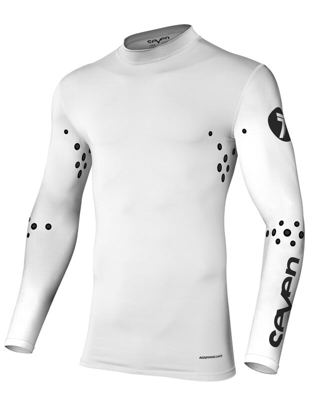 Obrázek produktu Kompresní dres SEVEN Zero Staple s laserovým střihem - bílý 2020004-100-S