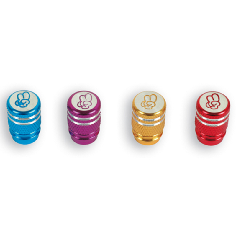 Obrázek produktu V BIKE Krytky ventilků na kole Schrader - hliníkové černé VN-214-BK