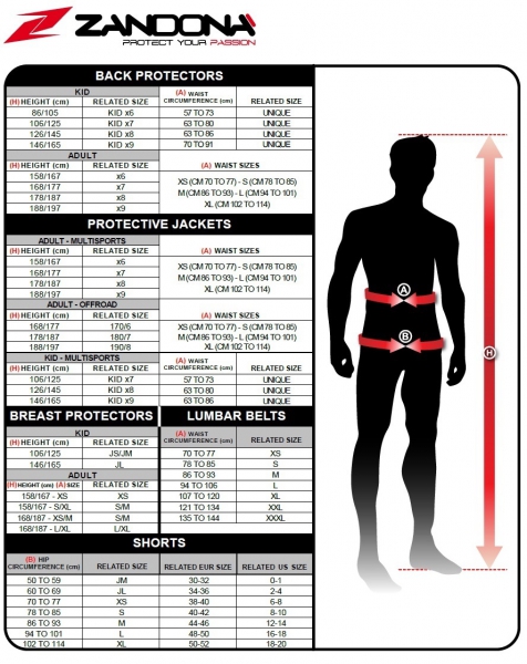 Obrázek produktu Dámský a dětský chránič páteře ZANDONA SPINE X9 černý 1609/K