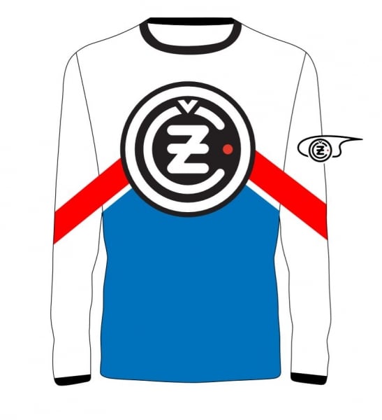 Obrázek produktu Dres ČZ LOGO Retro bílo/červeno/modrý 19108