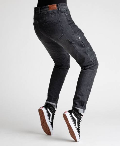 Obrázek produktu Dámské moto kalhoty BROGER OHIO jeans washed black