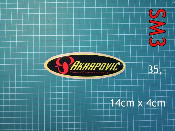 Obrázek produktu Samolepka AKRAPOVIČ SM3