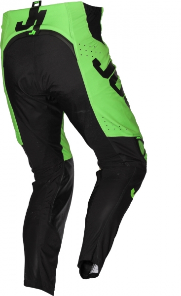 Obrázek produktu Dětské moto kalhoty JUST1 J-FLEX ARIA černo/neonově zelené