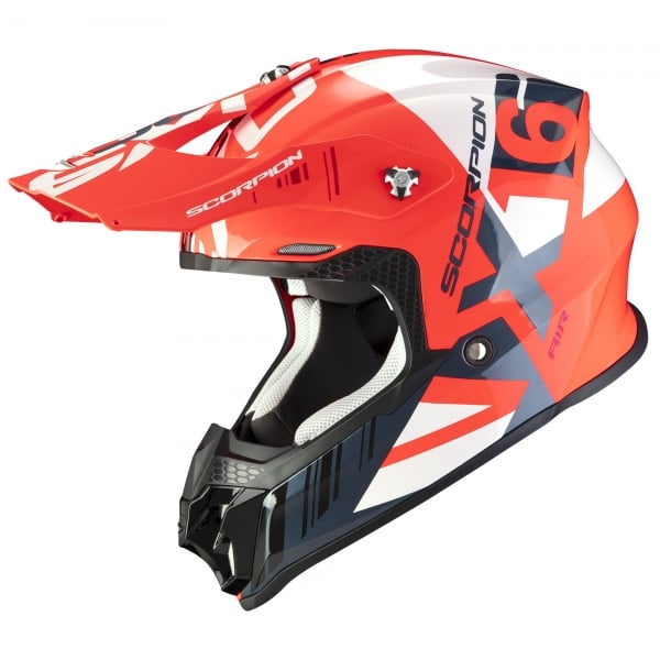 Obrázek produktu Moto přilba SCORPION VX-16 AIR MACH neonově červeno/bílá