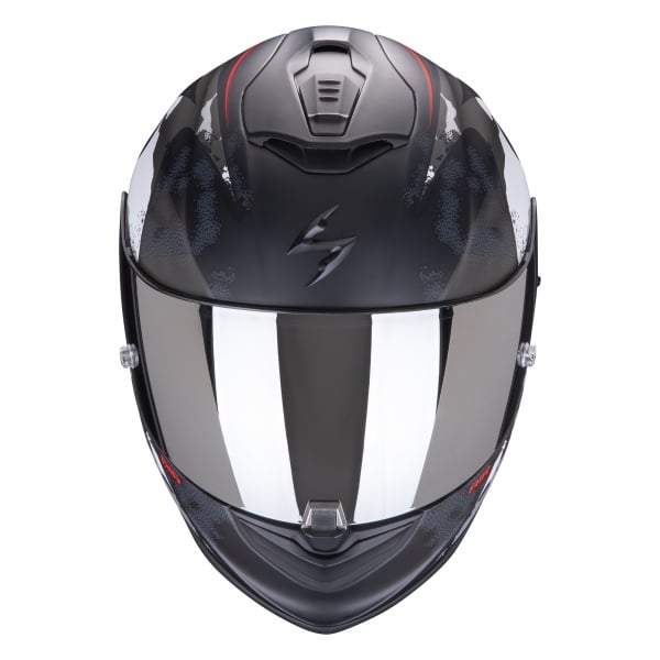 Obrázek produktu Moto přilba SCORPION EXO-1400 AIR SYLEX matná černo/stříbrno/červená