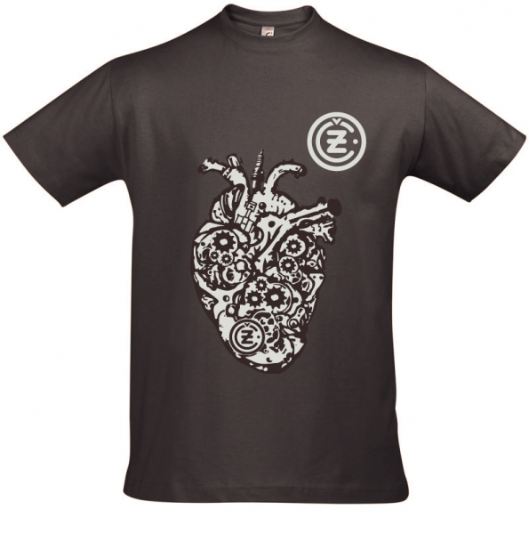 Obrázek produktu Triko ČZ HEART tmavě šedé 2004-GR