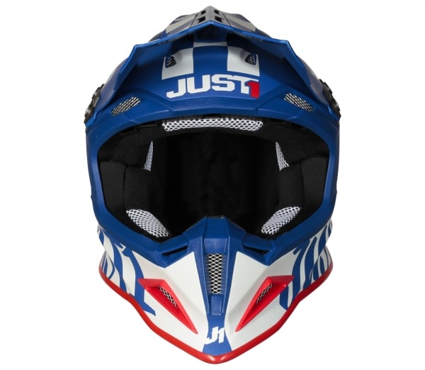 Obrázek produktu Moto přilba JUST1 J12 PRO RACER matná bílo/modrá