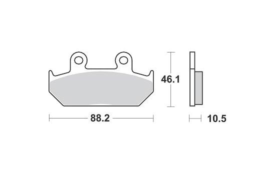 Obrázek produktu Brzdové destičky NISSIN 45105-ML7-017 690