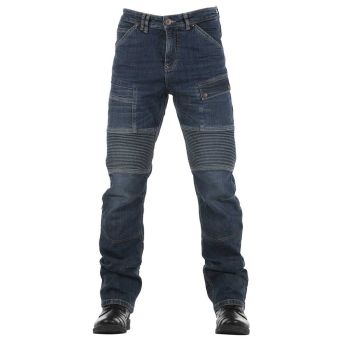 Obrázek produktu Kevlarové moto kalhoty OVERLAP ROAD SMALT JEANS modré