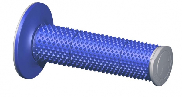 Obrázek produktu Rukojeti na moto RTECH FULL DIAMOND modro/šedé