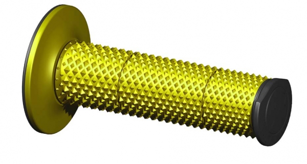 Obrázek produktu Rukojeti na moto RTECH FULL DIAMOND žluto/černé