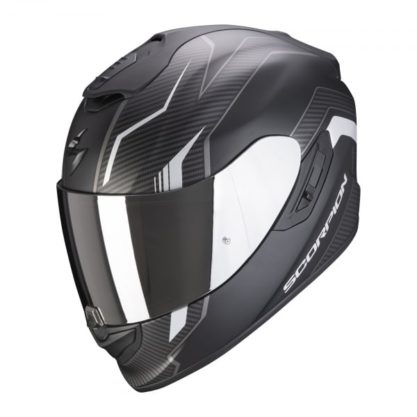 Obrázek produktu Moto přilba SCORPION EXO-1400 AIR FORTUNA matná černo/stříbrná
