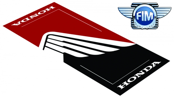 Obrázek produktu Koberec pod moto 80x250cm HONDA BLACK/RED černo/červený 604