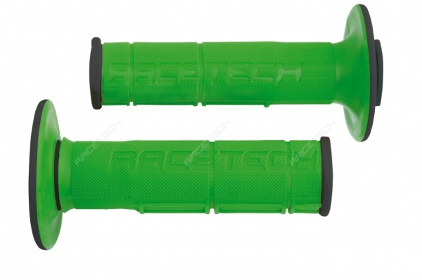 Obrázek produktu Rukojeti na moto RTECH DUAL zeleno/černé