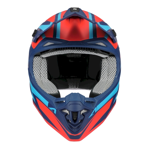 Obrázek produktu Moto přilba ASTONE MX800 RACERS matná oranžovo/modrá + 2 ks brýle ARNETTE zdarma