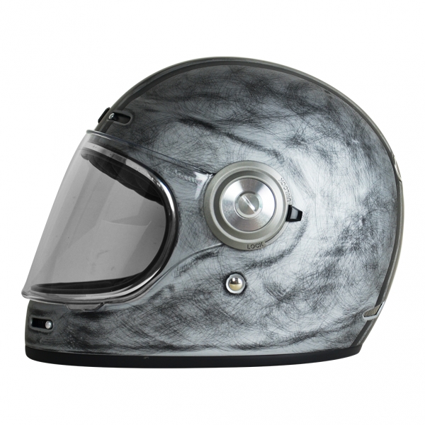 Obrázek produktu Retro helma na moto ORIGINE VEGA CUSTOM matná stříbrná