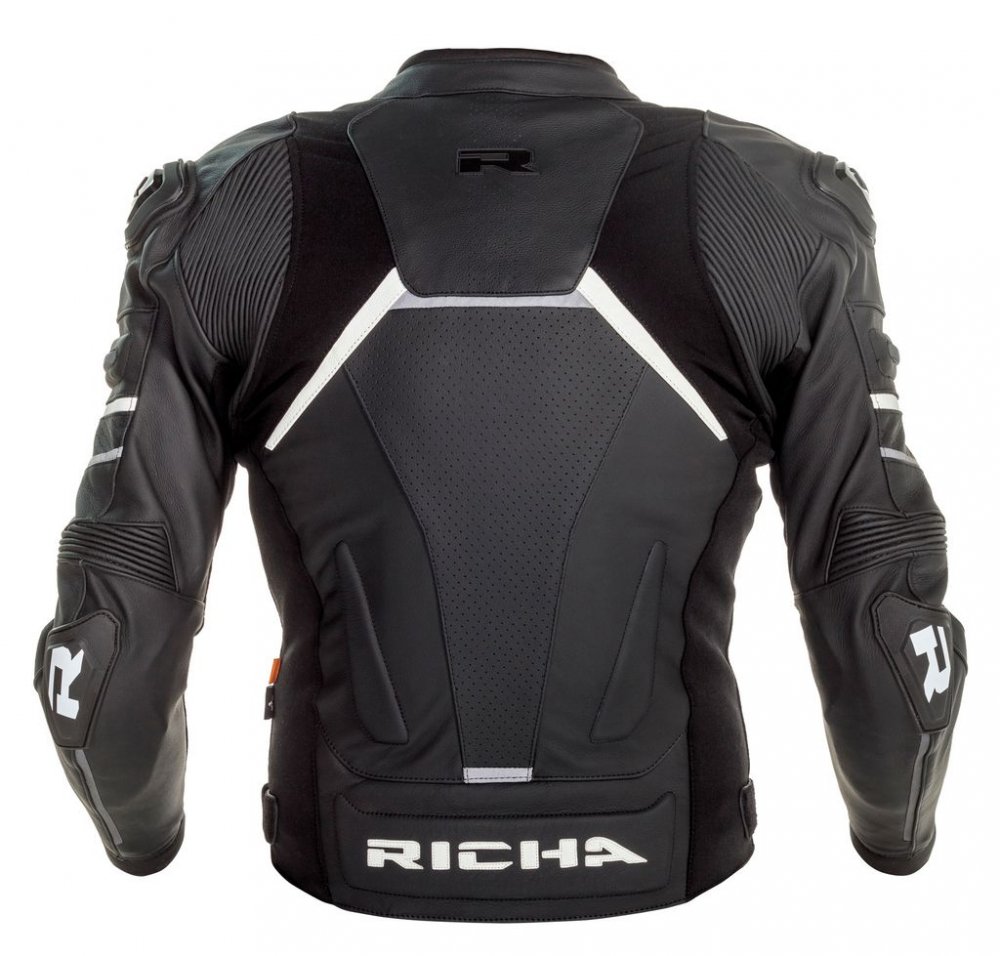 Obrázek produktu Moto bunda RICHA MUGELLO 2 bílá kožená - nadměrná velikost