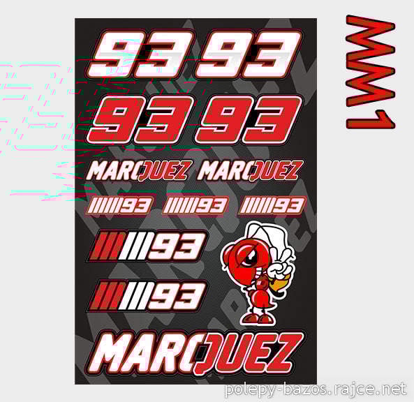 Obrázek produktu Samolepky MARC MARQUEZ MM1