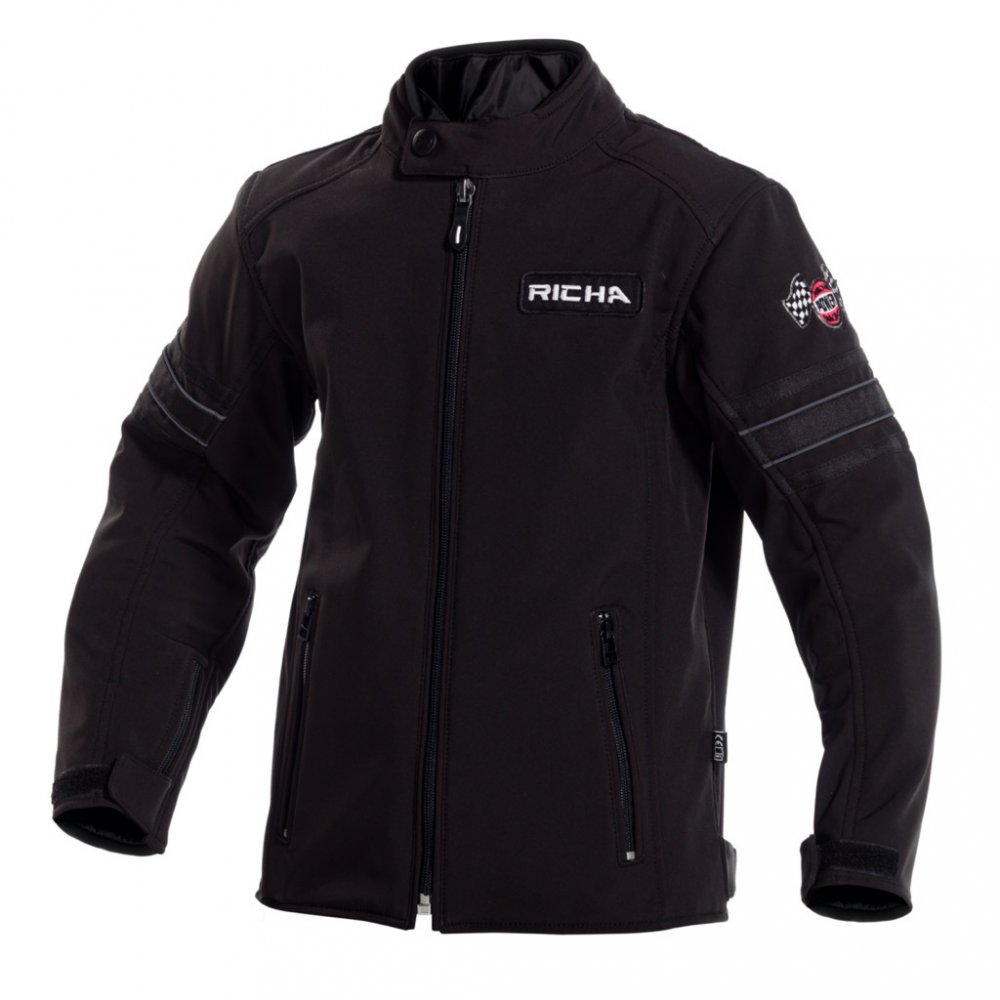 Obrázek produktu Dětská moto bunda RICHA TOULON 2 SOFTSHELL JUNIOR černá