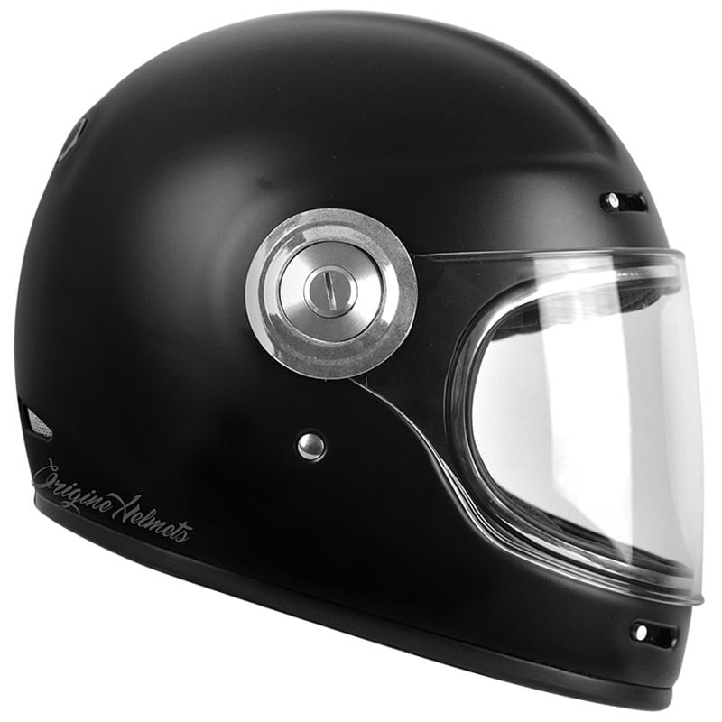 Obrázek produktu Retro helma na moto ORIGINE VEGA solid černá matná