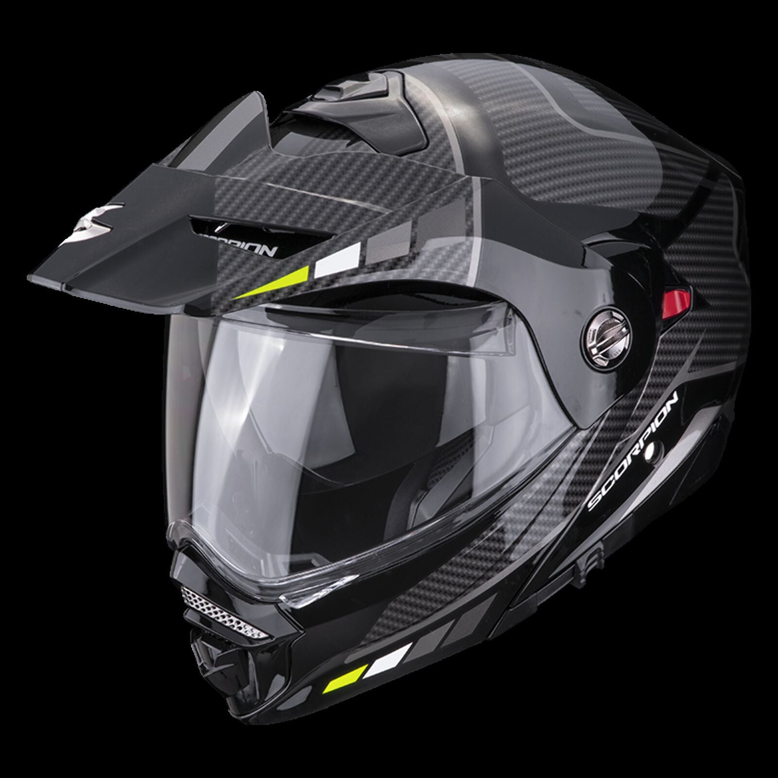 Obrázek produktu Moto přilba SCORPION ADX-2 CAMINO černo/stříbrno/fluo žlutá