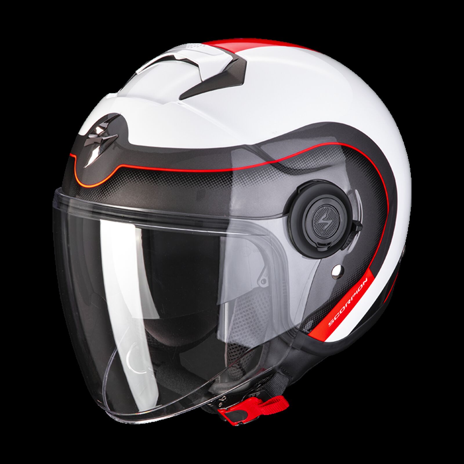 Obrázek produktu Moto přilba SCORPION EXO-CITY ROLL perleťová bílo/červená