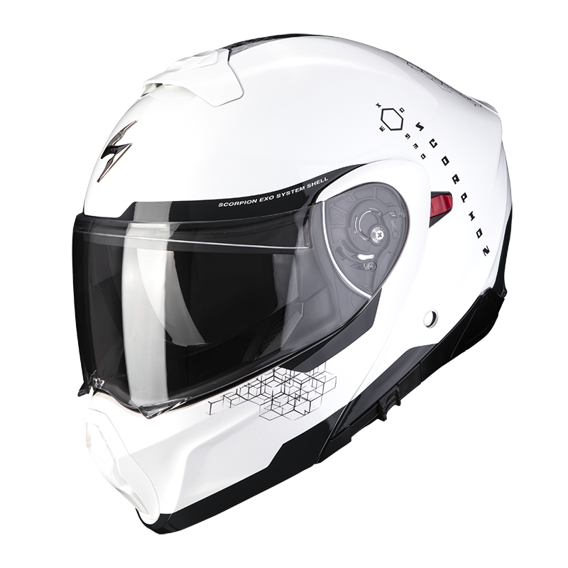 Obrázek produktu Moto přilba SCORPION EXO-930 SHOT perleťově bílo/černá