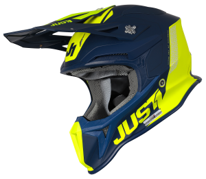 Obrázek produktu Moto přilba JUST1 J18F + MIPS PULSAR fluo žluto/matná modrá