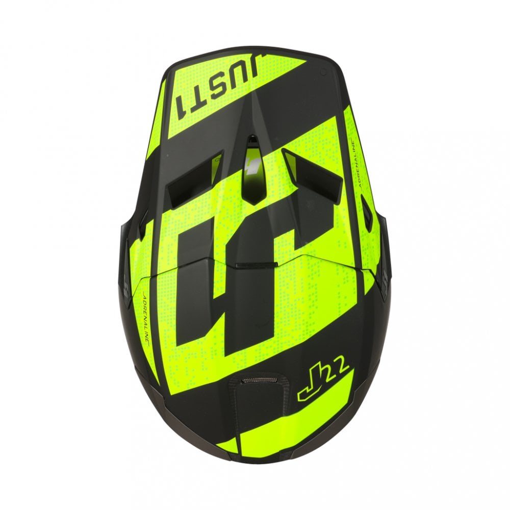 Obrázek produktu Moto přilba JUST1 J22C ADRENALINE carbon fluo žlutá