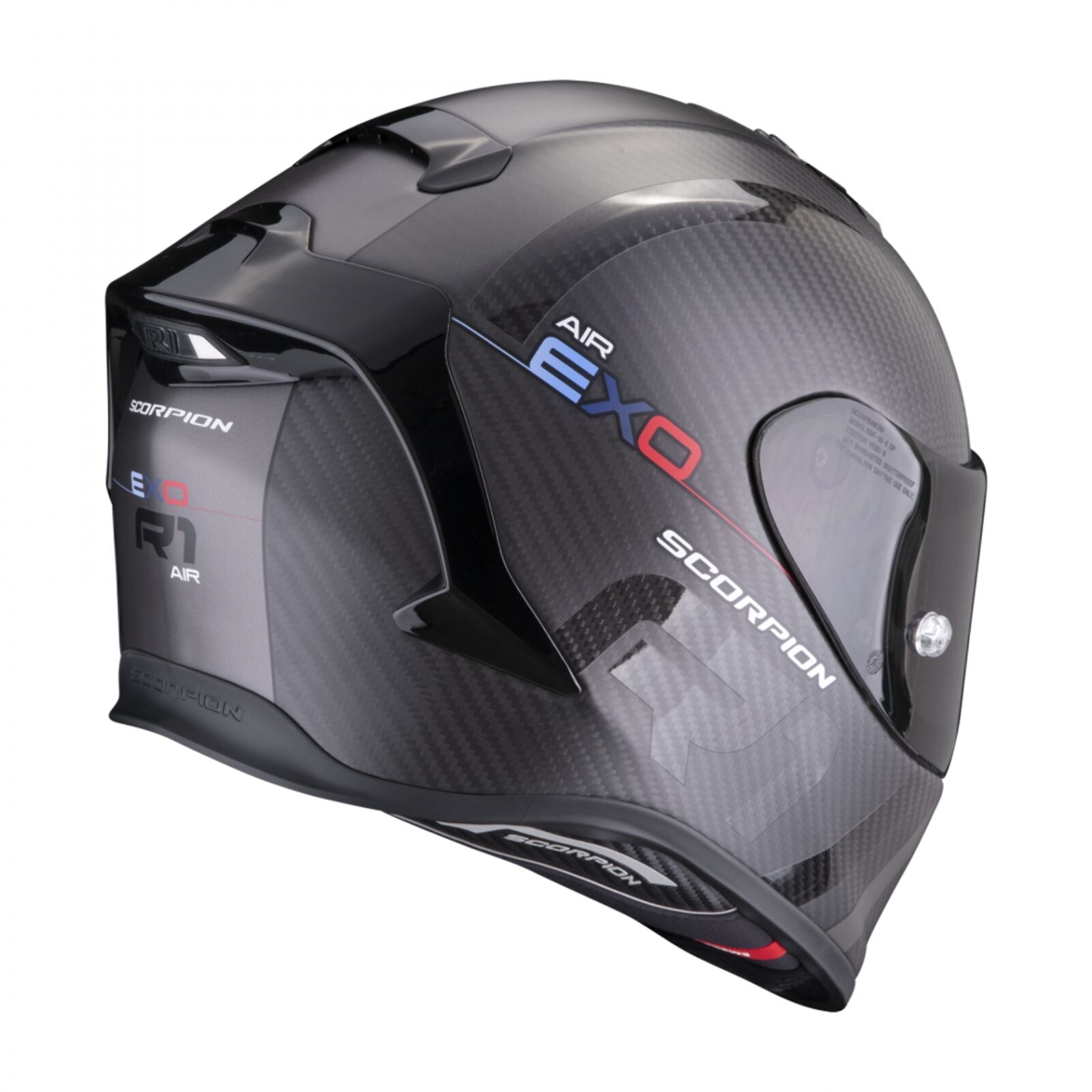 Obrázek produktu Moto přilba SCORPION EXO-R1 EVO CARBON AIR MG matná černo/tmavě stříbrná