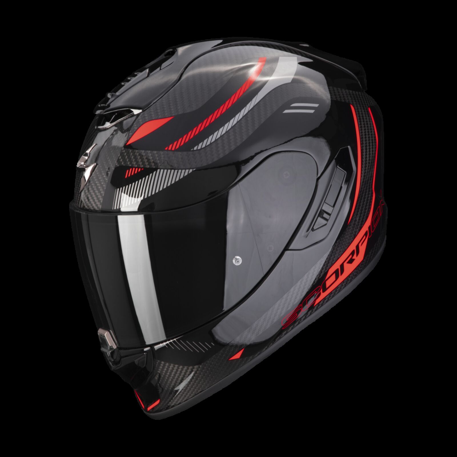 Obrázek produktu Moto přilba SCORPION EXO-1400 EVO CARBON AIR KYDRA černo/červená