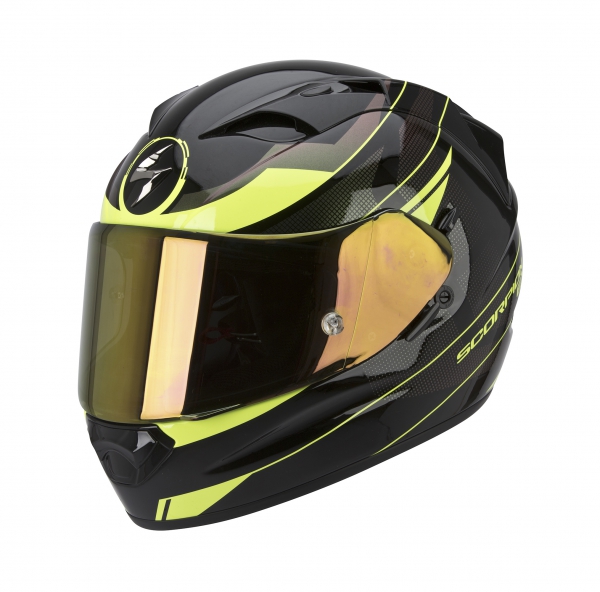 Obrázek produktu Moto přilba SCORPION EXO-1200 AIR FULMEN černá/chameleon/žlutá fluo