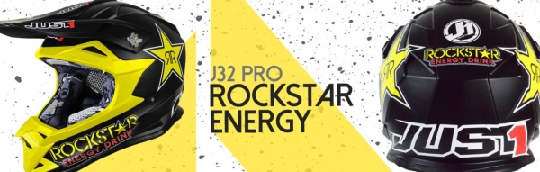 Obrázek produktu Dětská helma JUST1 J32 ROCKSTAR ENERGY DRINK matná