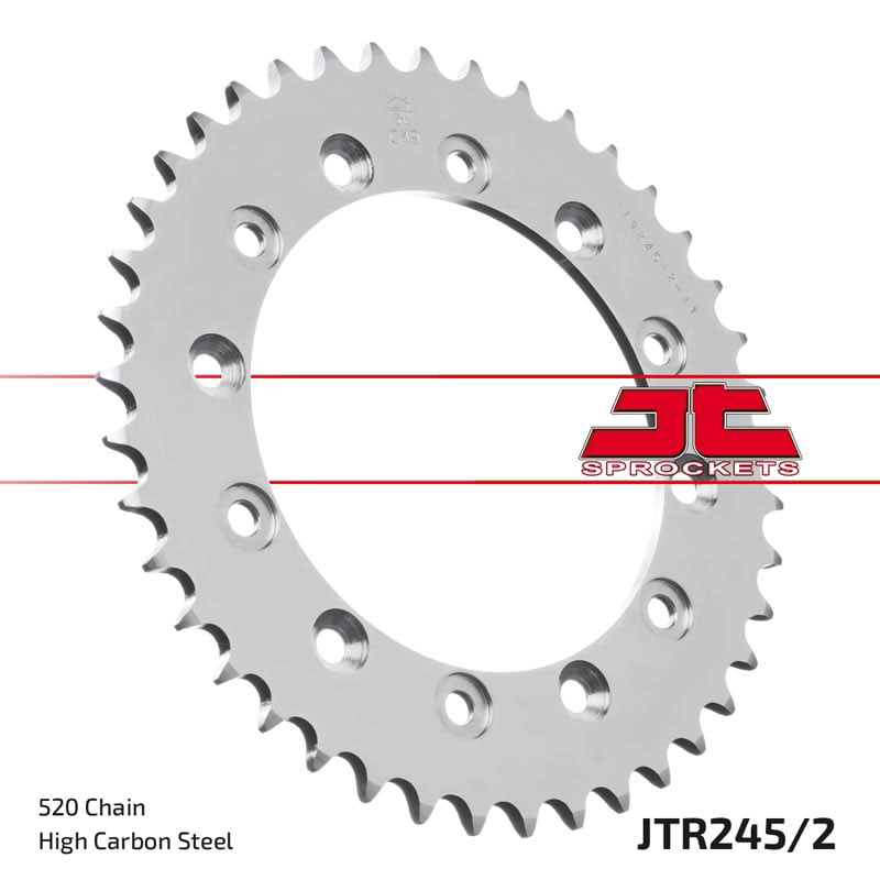 Obrázek produktu ocelová rozeta pro sekundární řetězy typu 520, JT - Anglie (53 zubů) JTR245/2.53