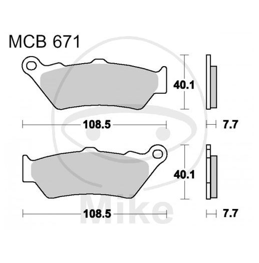 Obrázek produktu Brzdové destičky LUCAS MCB671SH sinitred