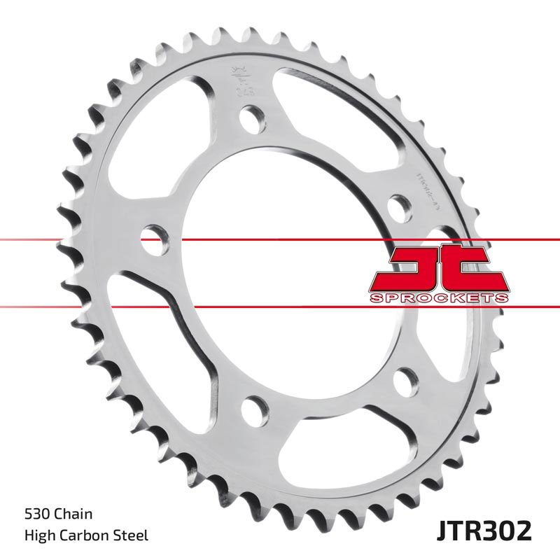 Obrázek produktu ocelová rozeta pro sekundární řetězy typu 530, JT - Anglie (43 zubů) JTR302.43