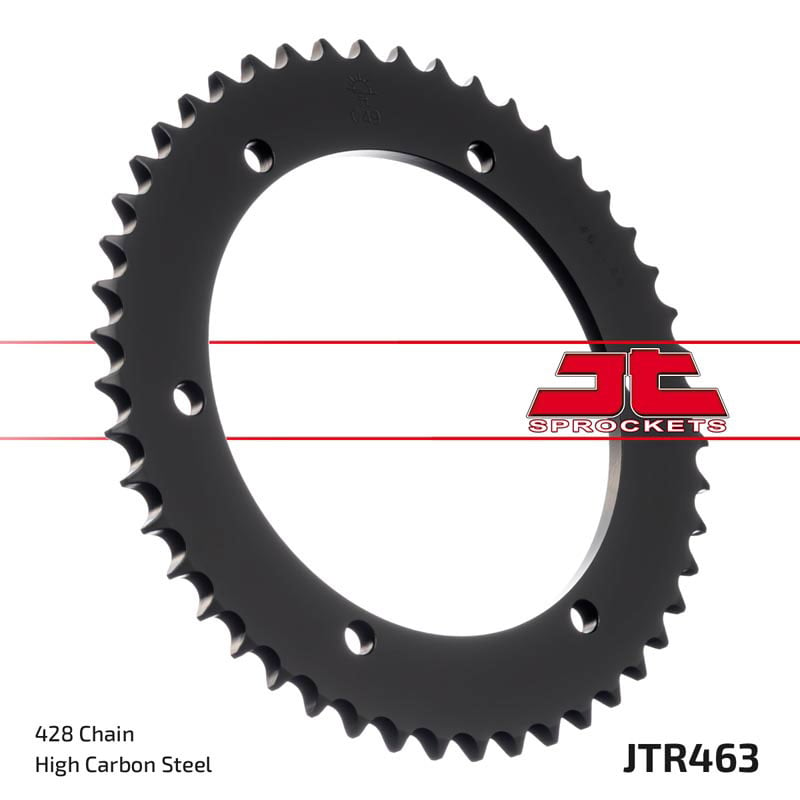 Obrázek produktu ocelová rozeta pro sekundární řetězy typu 428, JT - Anglie (48 zubů) JTR463.48