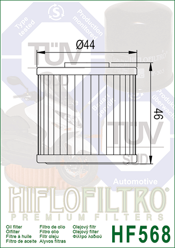 Obrázek produktu Olejový filtr HIFLOFILTRO HF568