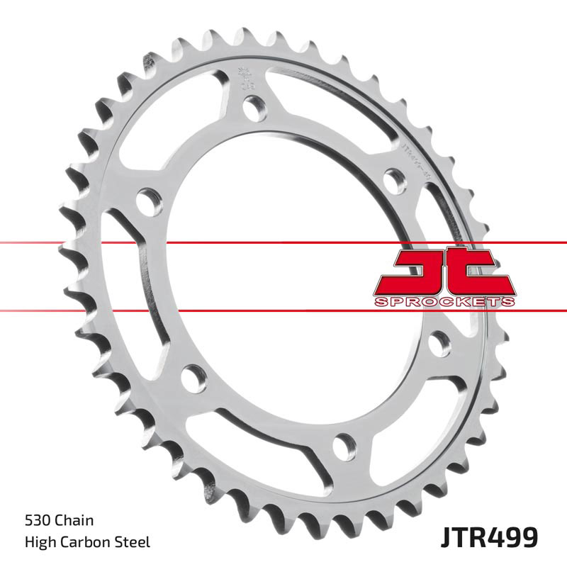 Obrázek produktu ocelová rozeta pro sekundární řetězy typu 530, JT - Anglie (38 zubů) JTR499.38