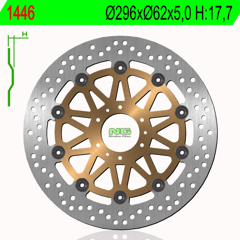 Obrázek produktu Brzdový kotouč NG 1446 DIS1446