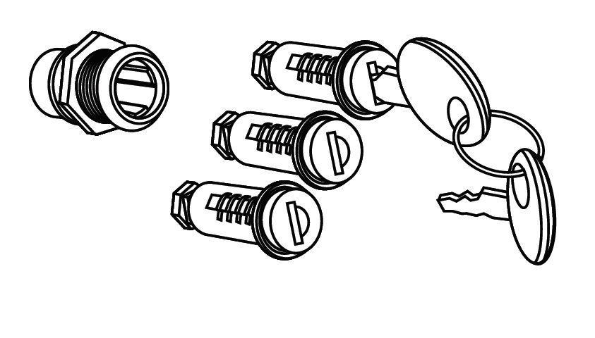 Obrázek produktu Vložka zámku s klíčkem SHAD 200062R pro SH35/SH36/SH43/SH42 200062R