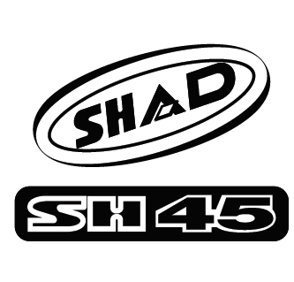 Obrázek produktu Samolepky SHAD červená pro SH45 D1B45ETR