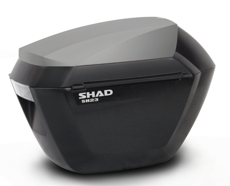 Obrázek produktu Boční kufry s barevným krytem SHAD SH23 nový titan